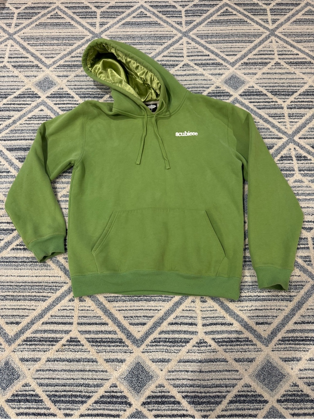 Oversized Hoodie with Satin-lined hood; unisex